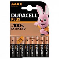 Элемент питания DURACELL  LR03  BL8 PLUS  (8/80) (5000394141179)