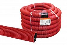 Труба гофрированная двустенная ПНД с зондом d 50мм (20 м/уп.) красная (цена за 1м, отгрузка от упаковки) TDM (20/20/20) (SQ0413-2050)