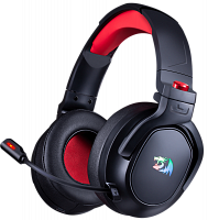 Гарнитура беспроводная  REDRAGON Nomen RGB, 7.1, 2.4 Ггц, б.п., черный/красный (1/10) (71279)
