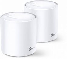 Mesh-комплект TP-LINK Deco X60(2-Pack), бесшовный, Whole Home Mesh Wi-Fi 6 System 10/100/1000BASE-TX, белый (1/6) (DECO X60(2-PACK))