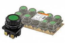 Выключатель кнопочный КЕ 011-У2-исп.2 зеленый 1з+1р 10A 660B IP40 TDM (1/250) (SQ0753-0004)