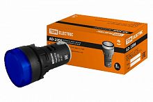 Лампа AD-22DS(LED)матрица d22мм синий 24В AC/DC TDM (SQ0702-0022)