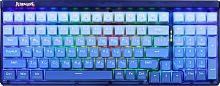 Клавиатура беспроводная игровая REDRAGON Garen Pro RU, BT/2.4G , RGB, градиент, бело-голубая (1/10) (71745)