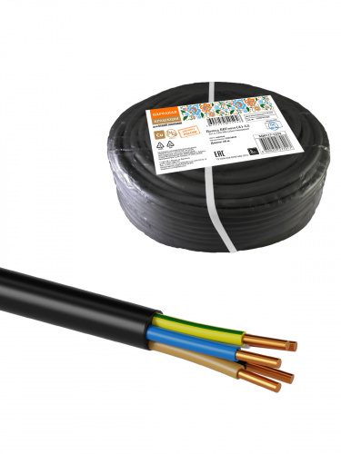 Кабель НАРОДНЫЙ ВВГмбнг(А)-LS 5х1,5 220/380 (20м) (1/20/20) (SQ0117-1223)