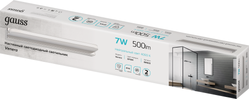 Светильник светодиодный GAUSS настенный BR003 7W 455lm 200-240V 420mm 1/20