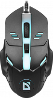 Мышь DEFENDER Ultra Matt MB-470, черный, USB, 7 цветов подсветки, 4 кн., 800-1000dpi (1/40) (52470)