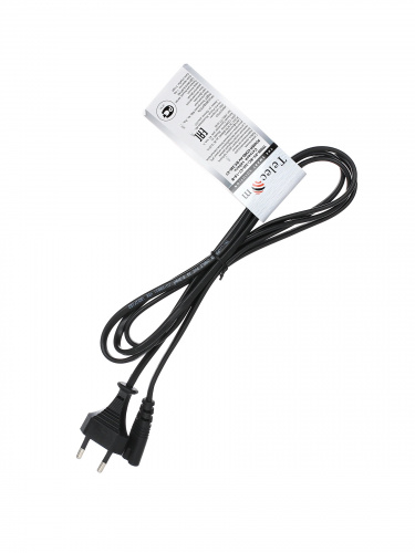 Кабель для аудио-видео техники IEC-320-C7--розетка 220V, 2-pin 1,8m ,черный, Telecom <TP228-1.8-B>(1/250) фото 3