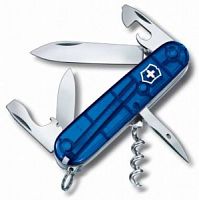 Нож перочинный Victorinox Spartan, 91 мм., 12 функций, синий полупрозрачный (карт. коробка) (1.3603.T2)