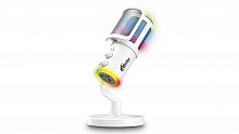 Микрофон RITMIX RDM-178S Настольный игровой бел. конденс, кардиоида, Type-C-USB A/Type-C, Jack 3,5мм на наушн, подсвет, шумопод (1/20) (80006422)