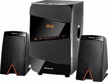 Акустическая система DEFENDER 2.1 X361, черный, 36Вт, BT/FM/MP3/SD/USB/LED/RC (1/4) (65361)