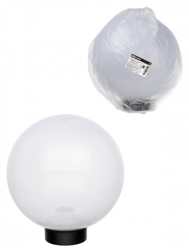 Светильник TDM НТУ 03- 60-254 шар d=250 мм IP54 (опал призма ПММА, основание плоское ПК, Е27) (1/4) (SQ0330-0636)