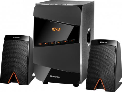 Акустическая система DEFENDER 2.1 X361, черный, 36Вт, BT/FM/MP3/SD/USB/LED/RC (1/4) (65361)