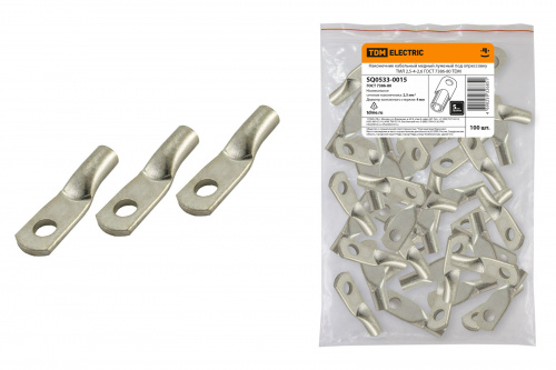 Наконечник медный луженый ТМЛ 2,5-4-2,6 ГОСТ 7386-80 TDM (1/100/4000) (SQ0533-0015)