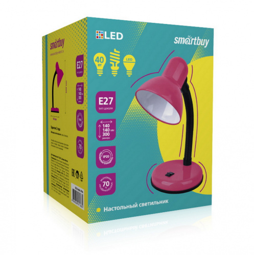 Светильник SMARTBUY настольный под лампу Е27 Pink (SBL-DeskL-Pink) (1/24)