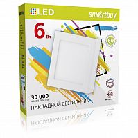 Светильник светодиодный SMARTBUY накладной Square SDL -6w/6500K/IP20 (SBL-SqSDL-6-65K)