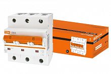 Автоматический выключатель ВА47-125 3Р 80А 15кА х-ка D TDM (SQ0208-0034)