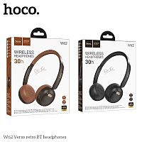 Наушники полноразмерные HOCO W62 Verso, bluetooth 5.4, 300mAh, цвет: коричневый (1/60) (6942007648134)