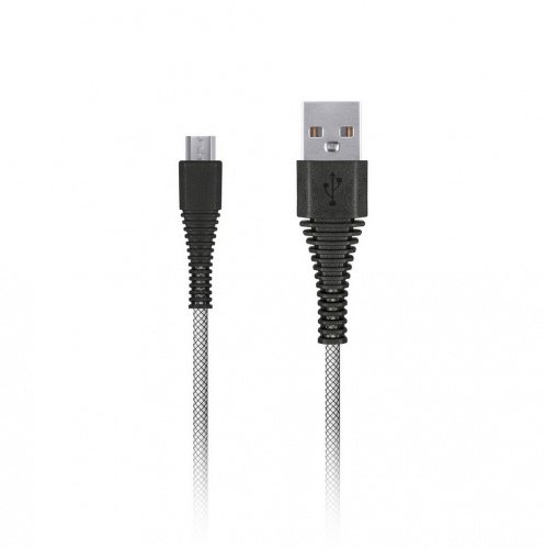 Дата-кабель Smartbuy USB - micro USB, "карбон", экстрапрочный, 1.0 м, до 2А, белый (iK-10n-2 white) Дата-кабель Smartbuy USB - micro USB, "карбон", экстрапрочный, 1.0 м, до 2А, белый (iK-10n-2 white)