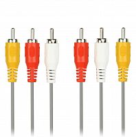 Кабель соединительный Smartbuy 3xRCA (M) - 3xRCA (M), 1,8 м, в пакете (KA231)/200 (KA-231-200)