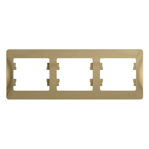 Рамка 3-м GLOSSA горизонт. титан Systeme Electric GSL000403 (1/5/20)