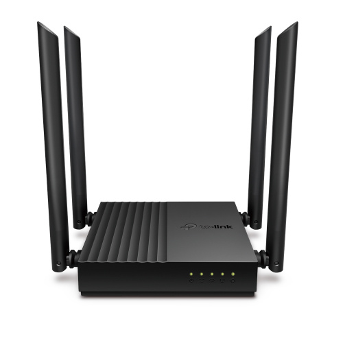 Роутер TP-LINK Archer A64, AC1300, 1Gb WAN, 4x1Gb LAN, 4 антенны, MU-MIMO, приложение Tether, черный (1/10) (ARCHER A64)