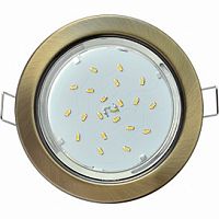 Светильник ECOLA GX53 H4 Downlight встраиваемый без рефлектора Черненая бронза 38x106 ЦЕНА ЗА УПАКОВКУ!!(10шт в уп!!!) (1/10) (FN5310ECB)