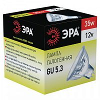 Лампа ЭРА галогенная GU5.3-MR16-35W-12V-CL GU5.3 35 Вт софит теплый белый свет (1/200) (C0027355)