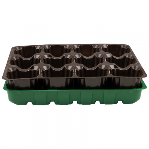 Набор для рассады "Умный огород" 12 ячеек ( 1 вставка*12ячеек), с торфяными таблетками (1/44) (183871) фото 3 Набор для рассады "Умный огород" 12 ячеек ( 1 вставка*12ячеек), с торфяными таблетками (1/44) (183871) фото 3