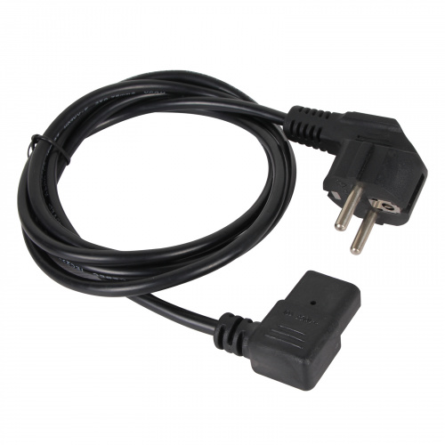 Кабель комп - розетка 220V EU (угол-угол)<VDE> 3GX0,75mm2, 1,8m, медь, VCOM  <CE021R-CU0.75-1.8M>(1/50) фото 2