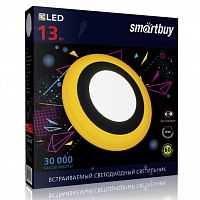 Светильник светодиодный SMARTBUY даунлайт с подсветкой SBL-DLB-13W-6500K-O-IP20 (SBL-DLB-13-65K-O)