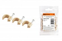 Скоба 12мм круглая пластиковая (сосна) (50шт) TDM (1/200) (SQ0514-0096)