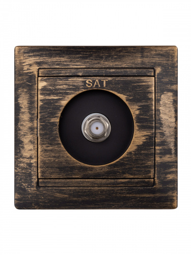 Розетка SAT (F-разъем) 0-2400МГц старинная бронза с/у, "Лама" (1/10) TDM (SQ1815-0762) фото 4 Розетка SAT (F-разъем) 0-2400МГц старинная бронза с/у, "Лама" (1/10) TDM (SQ1815-0762) фото 4