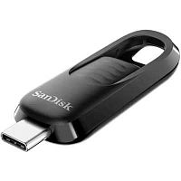 Флеш-накопитель USB 3.0  64GB  SanDisk  Ultra Slider (Type-C)  чёрный (SDCZ480-064G-G46)