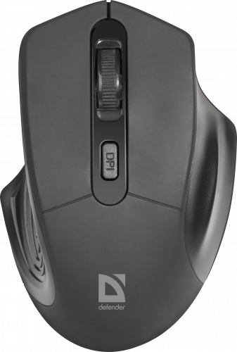 Беспроводная мышь DEFENDER Datum MB-345, 4 кнопки, 800-1600 dpi, USB, черный (1/40) (52345) фото 4