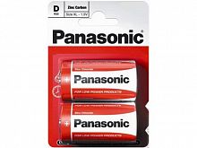 Элемент питания PANASONIC  R20 Zinc Carbon (2 бл)  (24/120) (168)