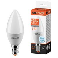 Лампа светодиодная WOLTA Свеча C37 7.5Вт 6500К 625лм Е14 1/50 (25WC7.5E14)