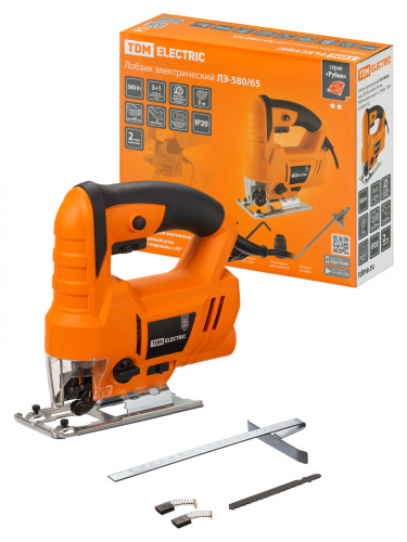Лобзик электрический ЛЭ-580/65, мощ. 580 Вт, пропил 65 мм, 3000 ход/мин, шнур 3 м, "Рубин" ТDM (1/6) (SQ1089-0102) Лобзик электрический ЛЭ-580/65, мощ. 580 Вт, пропил 65 мм, 3000 ход/мин, шнур 3 м, "Рубин" ТDM (1/6) (SQ1089-0102)