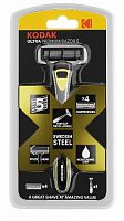 Бритвенные системы Kodak  30421974 Бритва мужская 5 лезвий металлическая ручка плавающая головка 4 сменные кассеты (1/12/48) (Б0051170)