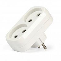 Блок-разветвитель SMARTBUY на 2 гнезда без заземления плоский 10А 250B (SBE-10-A02-2) (1/100)