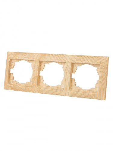 Рамка 3-х постовая горизонтальная сосна , с/у, "Лама" (15/180) TDM (SQ1815-0331) фото 5 Рамка 3-х постовая горизонтальная сосна , с/у, "Лама" (15/180) TDM (SQ1815-0331) фото 5