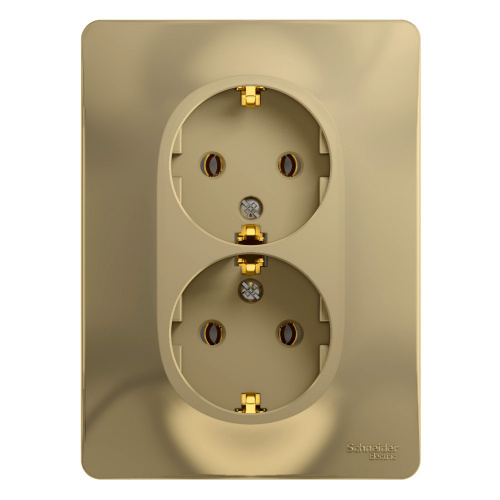 Розетка 2-м С/У GLOSSA 16А IP20 с заземл. в сборе титан Systeme Electric GSL000424 (1/10/60) Розетка 2-м С/У GLOSSA 16А IP20 с заземл. в сборе титан Systeme Electric GSL000424 (1/10/60)