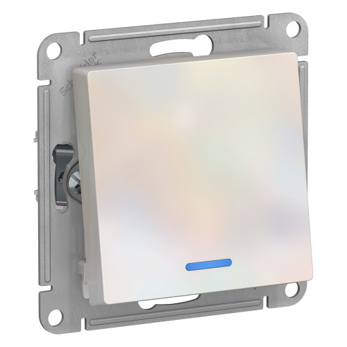 Механизм переключателя проходного 1-кл. С/У ATLASDESIGN 10А IP20 (сх. 6а) 10AX с подсветкой жемчуж. Systeme Electric ATN000463 (1/10/60) Механизм переключателя проходного 1-кл. С/У ATLASDESIGN 10А IP20 (сх. 6а) 10AX с подсветкой жемчуж. Systeme Electric ATN000463 (1/10/60)