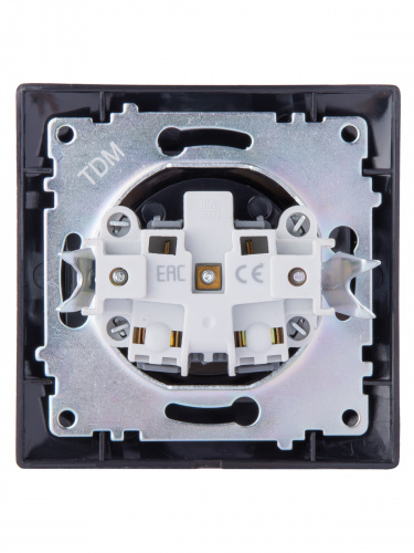 Розетка 2П 10А 250В старинное серебро с/у, "Лама" TDM (10/120) (SQ1815-0663) фото 3