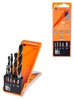 Набор сверл по дереву, 5 шт. (4-5-6-8-10) мм, полир., HSS, пласт. уп., "Рубин" TDM (1/100) (SQ1093-0201)