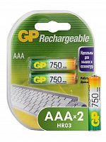 Аккумулятор GP  R03 (750 mAh) (2бл)   (2/20/200) (4891199043024)