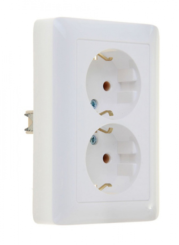 Розетка 2-м С/У ХИТ 16А 250В без защ. шторок с заземл. бел. Systeme Electric RS16-236-B (1/68) Розетка 2-м С/У ХИТ 16А 250В без защ. шторок с заземл. бел. Systeme Electric RS16-236-B (1/68)