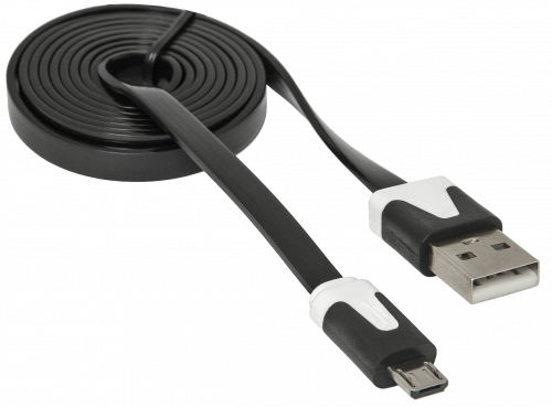 Кабель DEFENDER USB08-03P USB2.0, AM-MicroBM, 1м, черный (1/500) (87475) фото 4