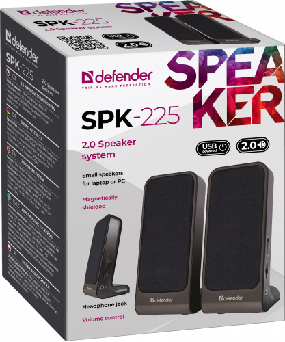 Акустическая 2.0 система DEFENDER SPK-225, USB (1/60) (65220) фото 6