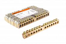 Шина "N" нулевая 6х9мм 14/1 (14групп/крепеж по центру) TDM (10/200) (SQ0801-0004)