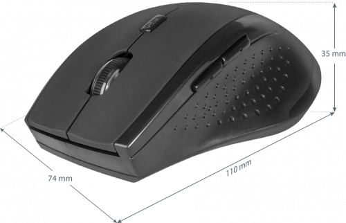 Беспроводная мышь DEFENDER Accura MM-365, 6 кнопок, 800-1600 dpi, USB, черный (1/40) (52365) фото 10